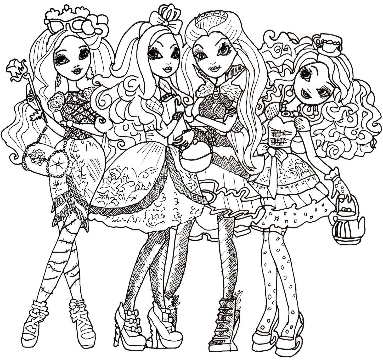 1600x1504 Coloring Coloring Pages Ever After High Online Coloring Pages