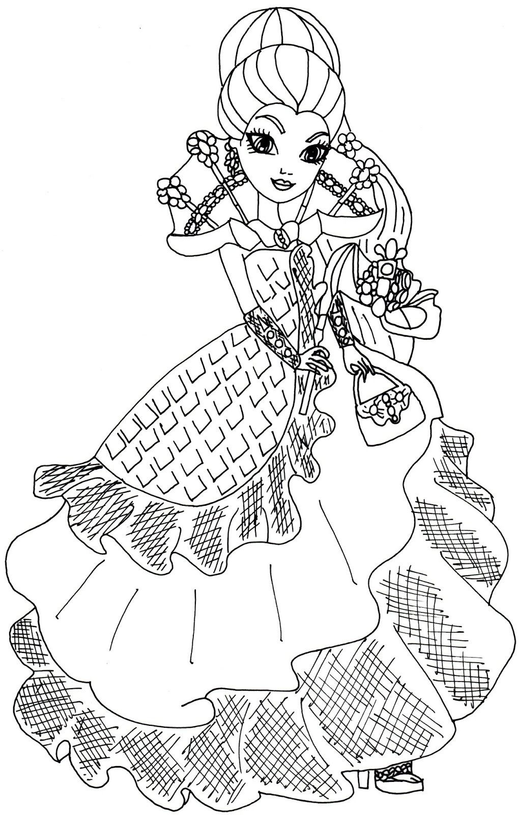 1020x1600 Ever After High Coloring Page Acpra