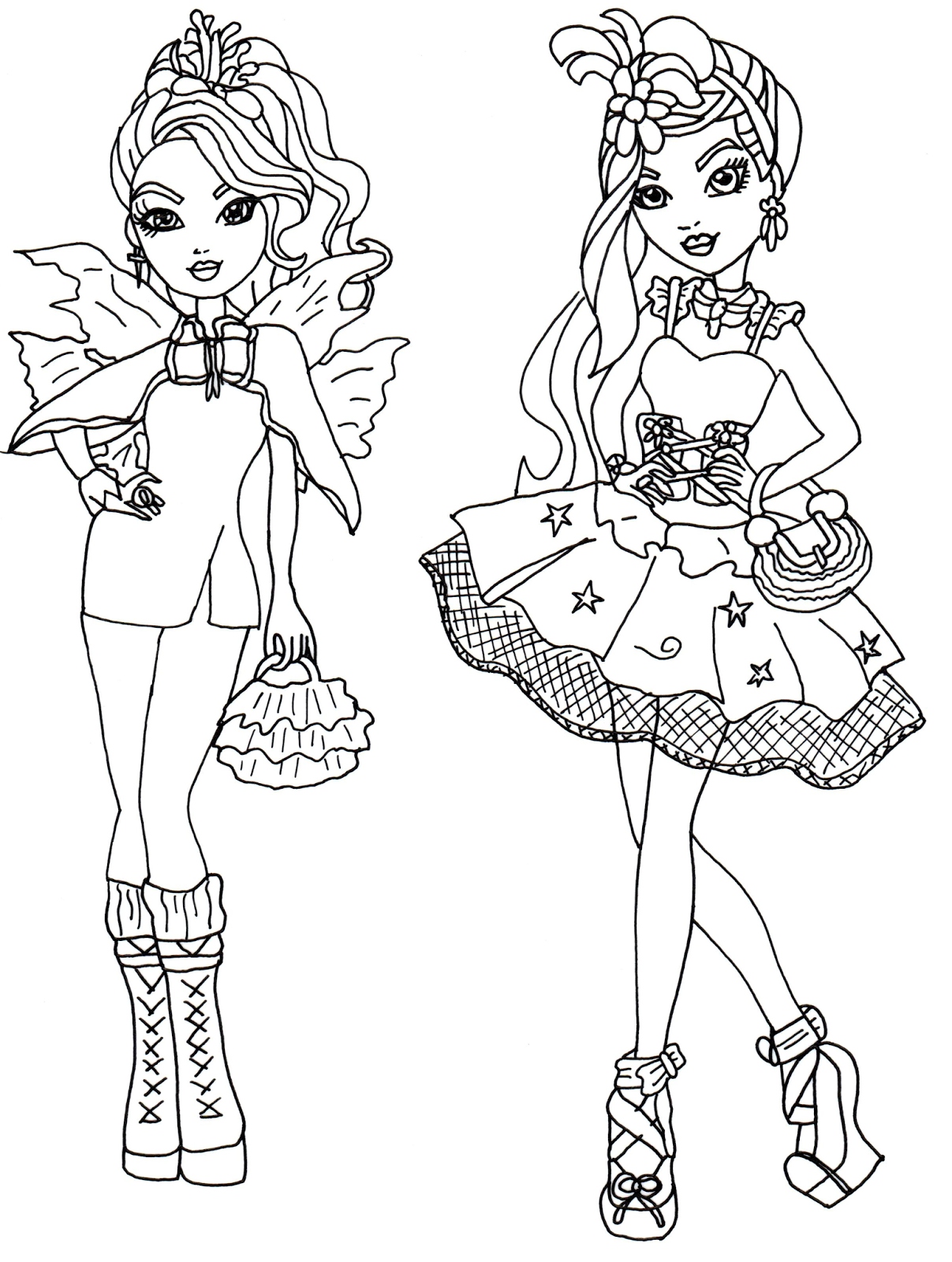 1207x1600 Ever After High Coloring Pages Beautiful Raven Queen Ever After