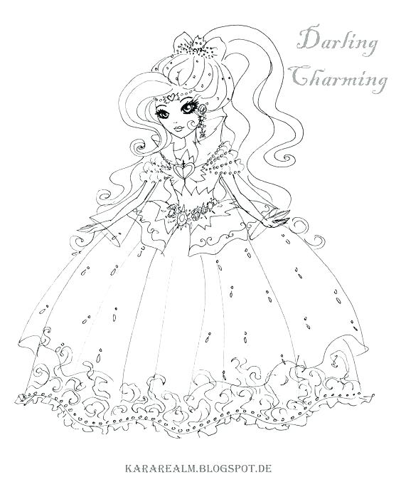 564x677 Monster High Coloring Pages Free Ever After High Coloring Pages