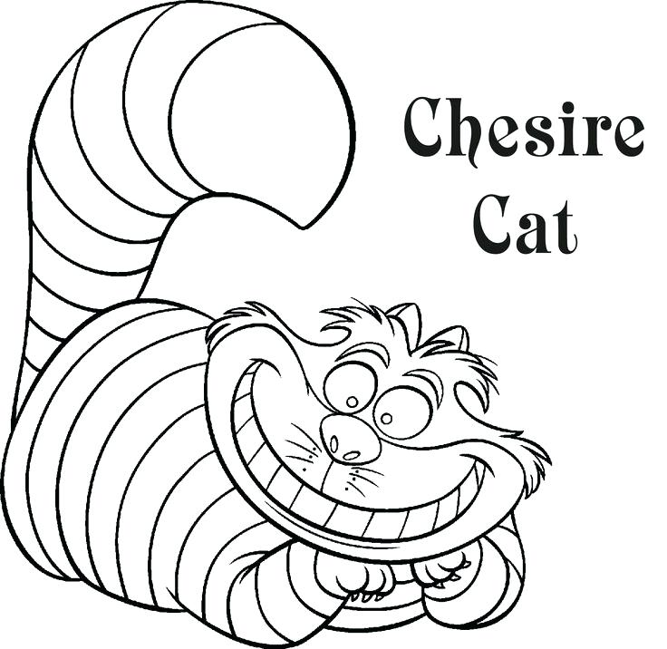 736x716 Cheshire Cat Coloring Pages Cat Printable Coloring Pages Cat