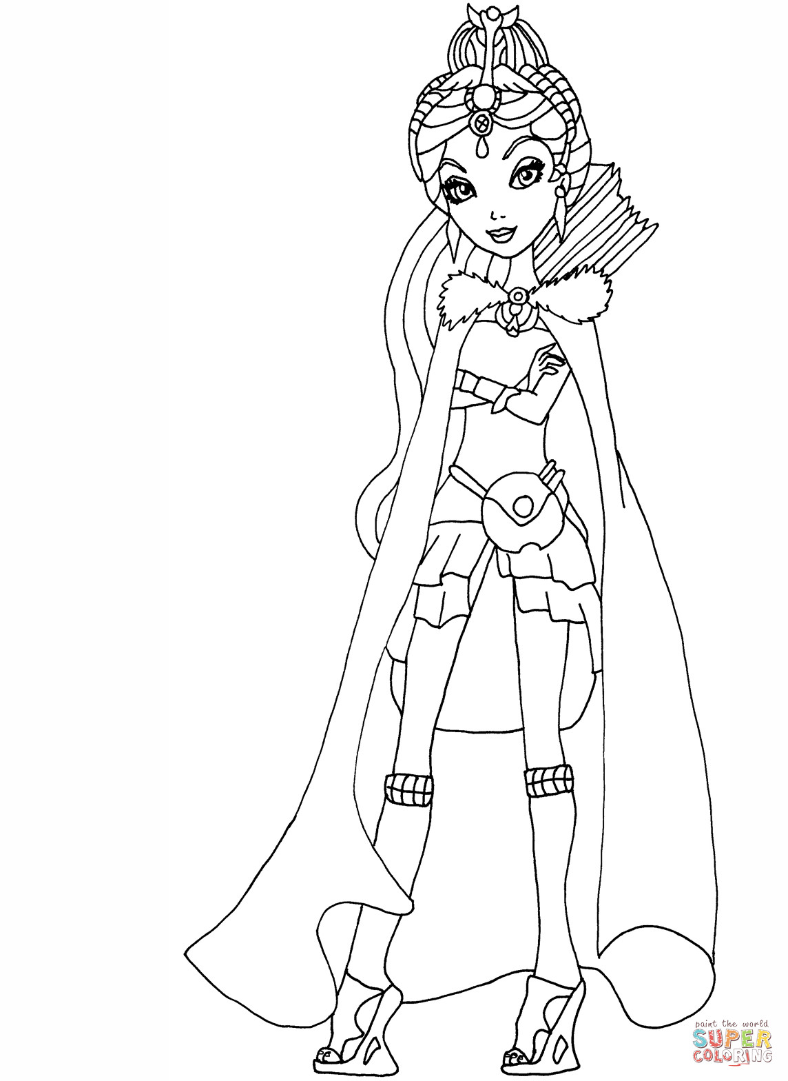 1144x1568 Ever After High Legacy Day Raven Coloring Page Pages