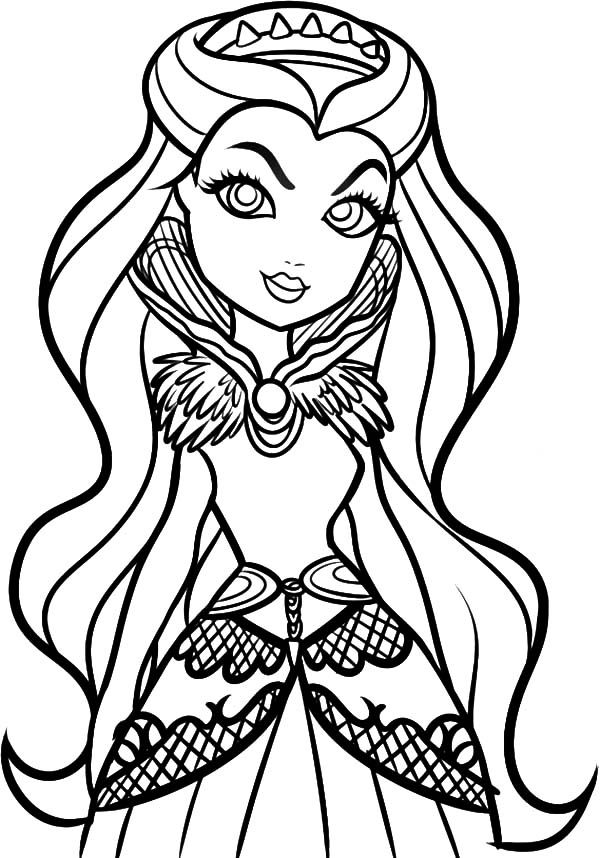 600x858 Raven Queen Stunning Looks Ever After High Coloring Pages