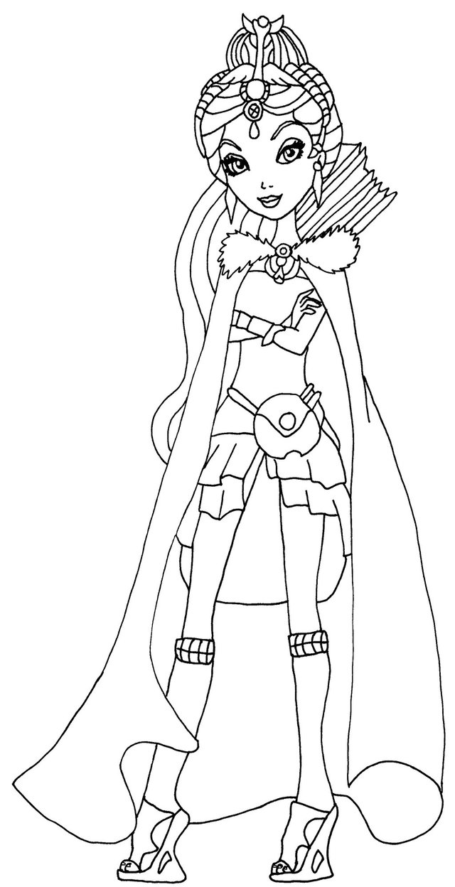 640x1248 Ever After High Coloring Pages