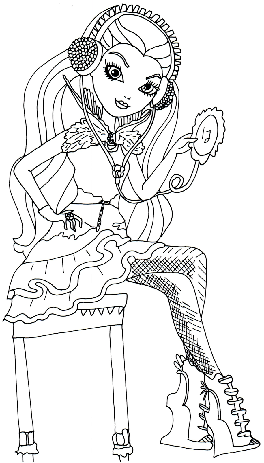 915x1600 Free Printable Ever After High Coloring Pages Raven Queen Ever