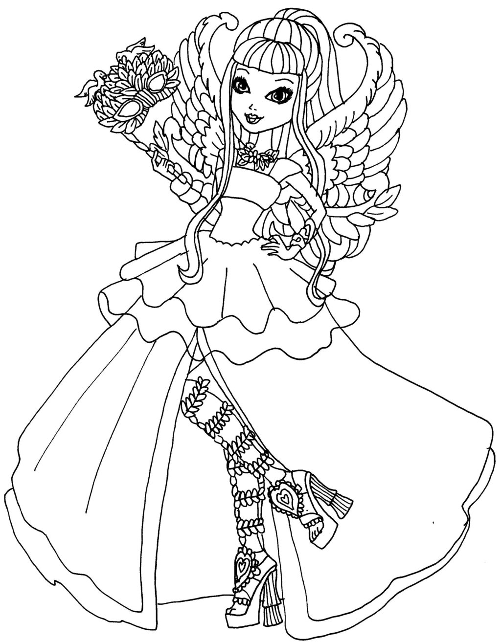 1024x1315 Ever After High Coloring Pages