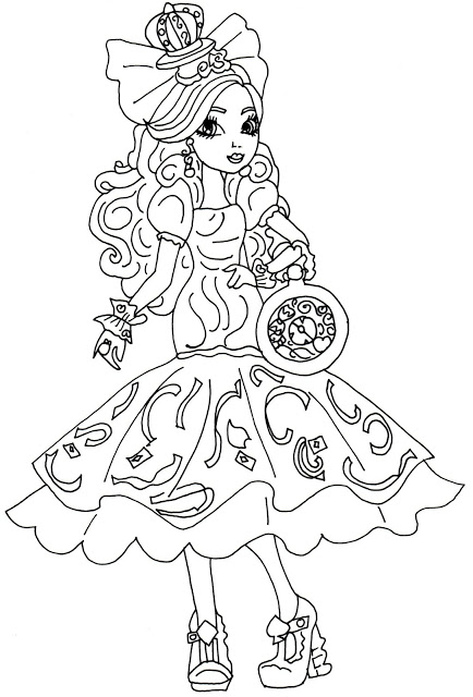 434x640 Free Printable Ever After High Coloring Pages Apple White Pages