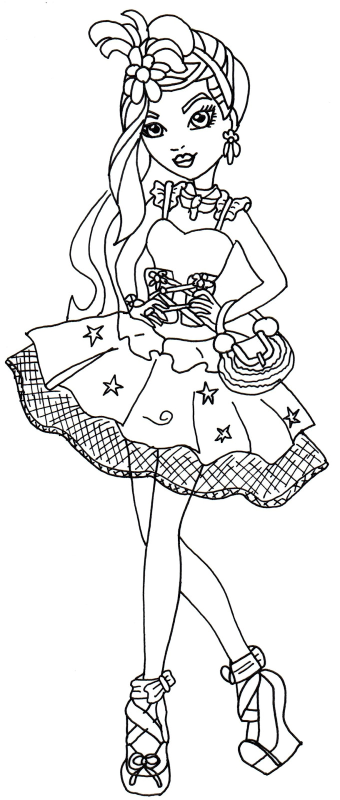 680x1600 Free Printable Ever After High Coloring Pages Duchess Swan