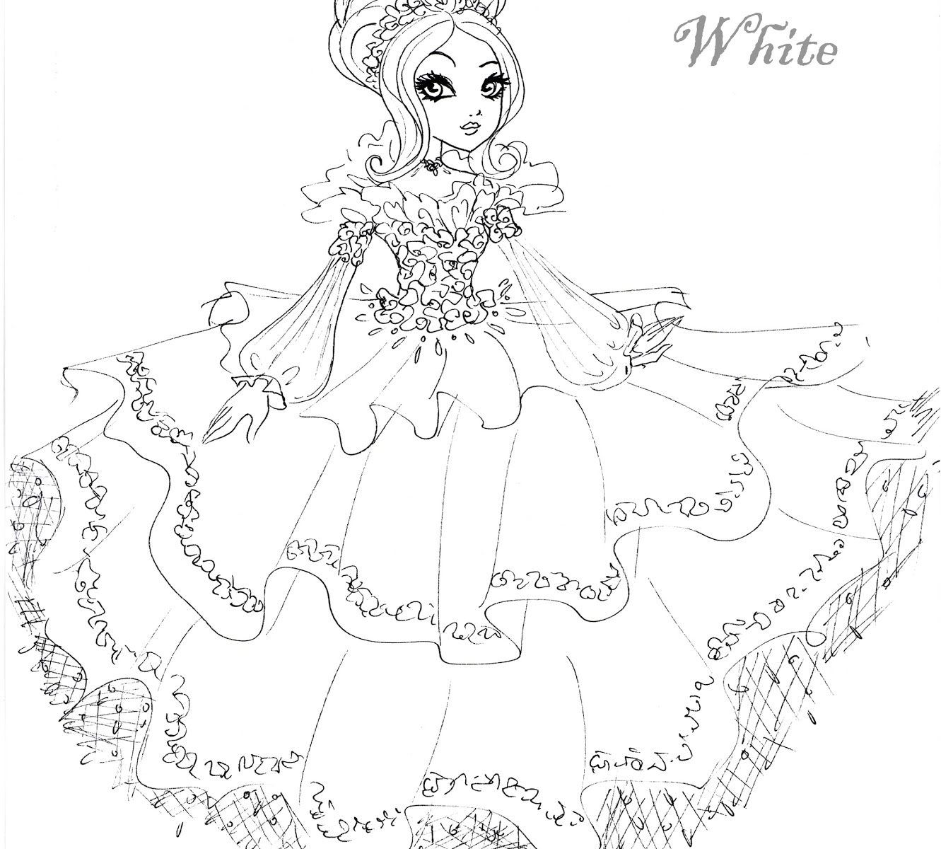 1331x1200 Ever After High Briar Beauty Coloring Pages