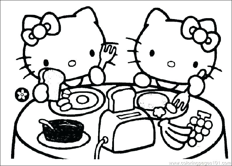 794x567 Kitty Coloring Pages Outstanding Cute Cat Coloring Pages To Print