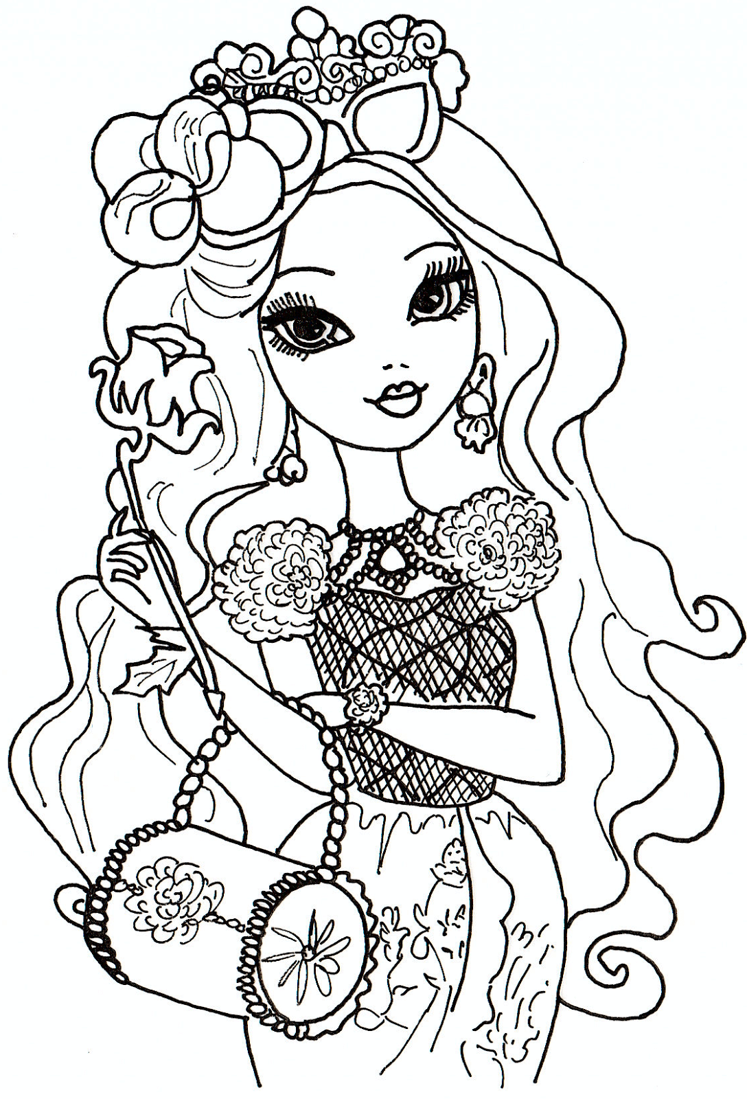 1088x1600 Trendy Ideas Ever After High Coloring Book Free Printable Pages