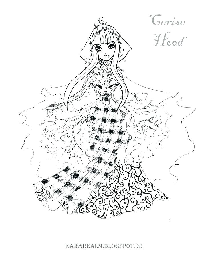 736x884 Monster High Coloring Pages All Characters Ever After High