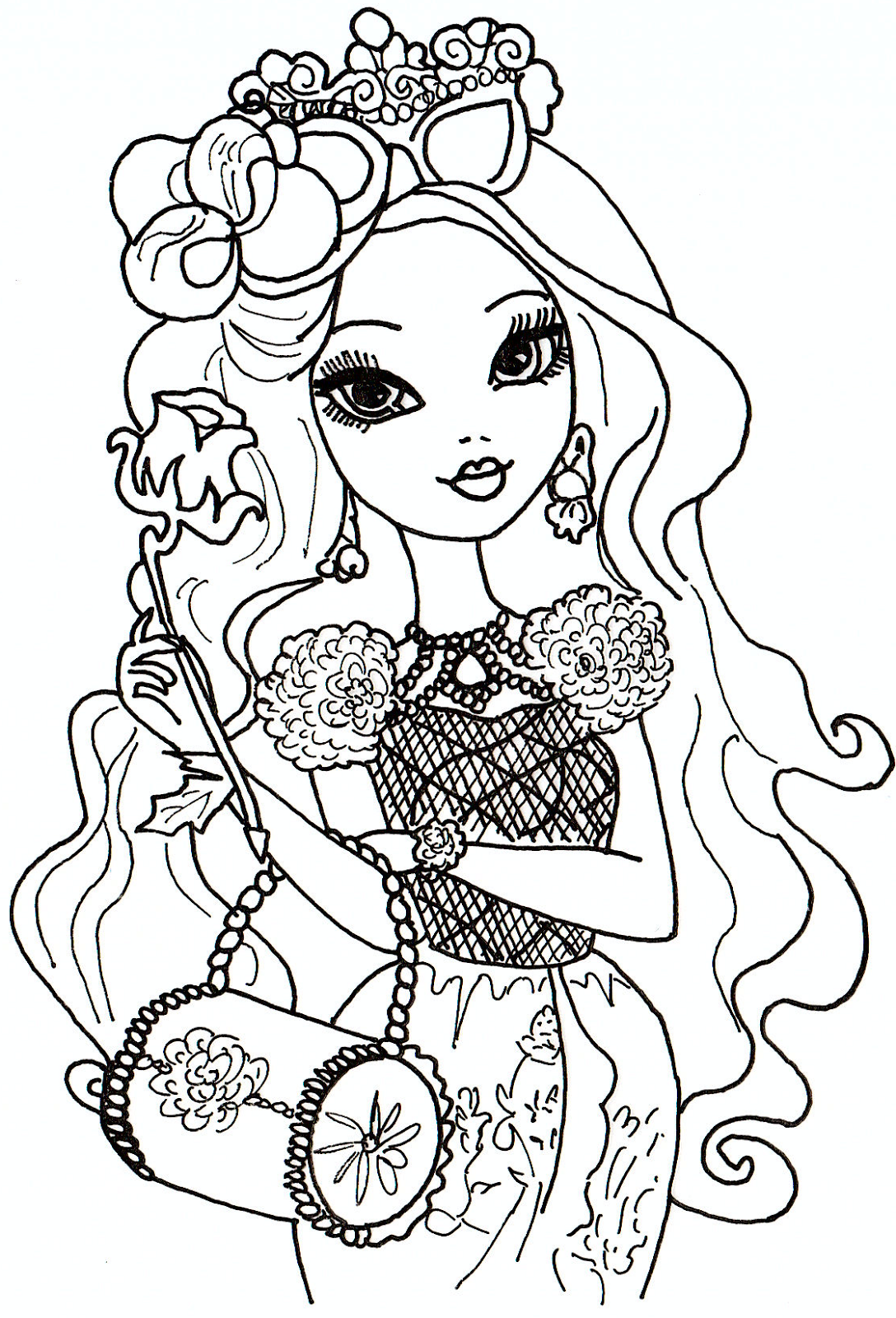 1088x1600 Dibujo Colorear Briar Beauty Cartoon Coloring Pages