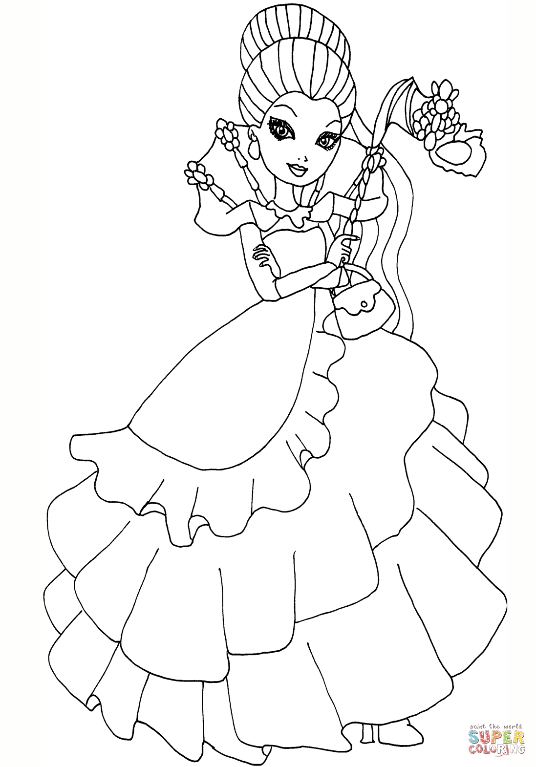 1097x1570 Unique Ming Coloring Pages New Raven Queen Ever After High Throne