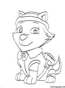 224x300 Paw Patrol Coloring Pages Everest