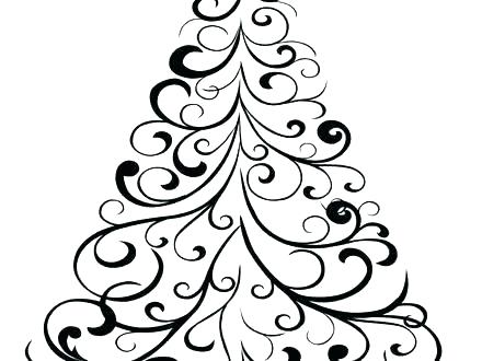 Evergreen Tree Coloring Page at GetDrawings | Free download