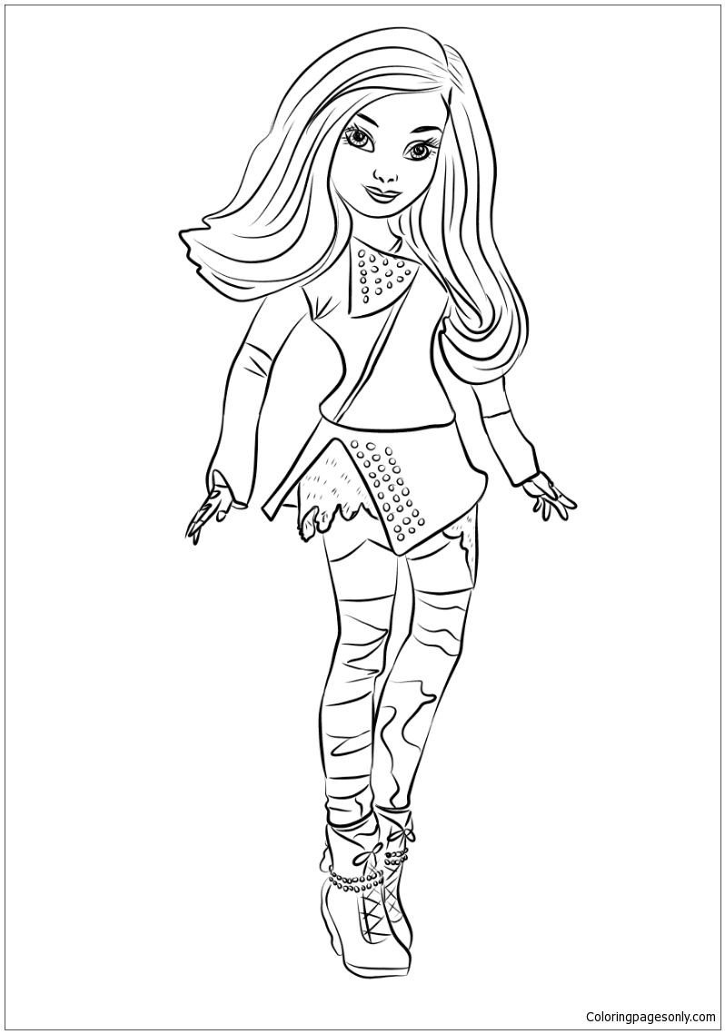 798x1139 Descendants Coloring Pages Evie
