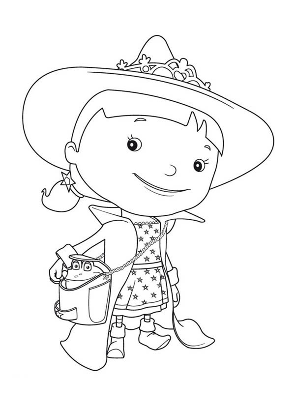 600x834 Evie Is On Vacation In Mike The Knight Coloring Page Color Luna