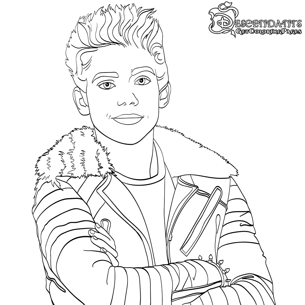 1024x1024 Disney Descendants Coloring Pages