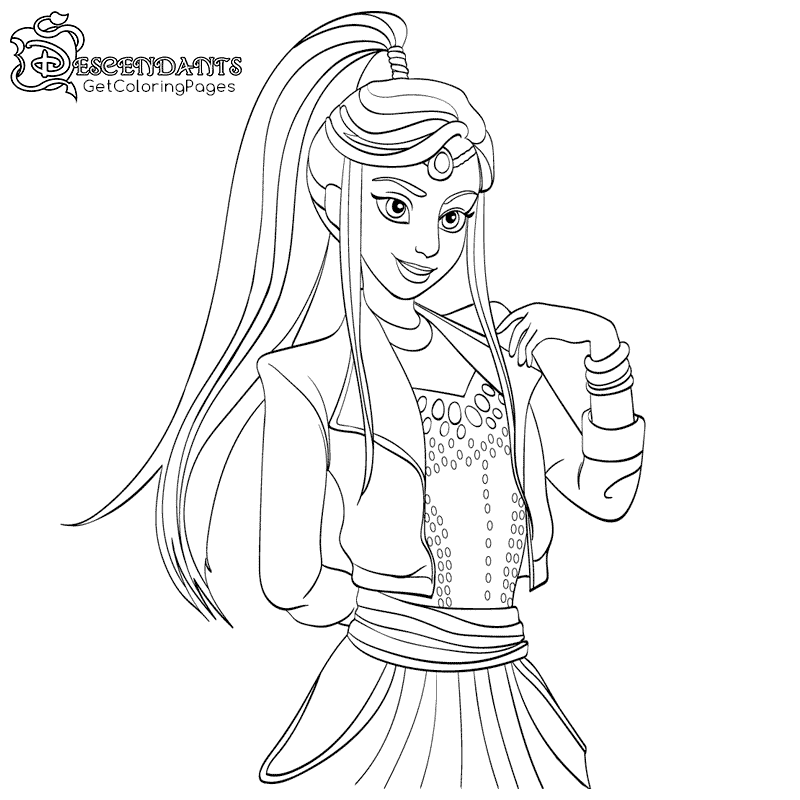 800x800 Jordan Coloring Page From Descendants Wicked World