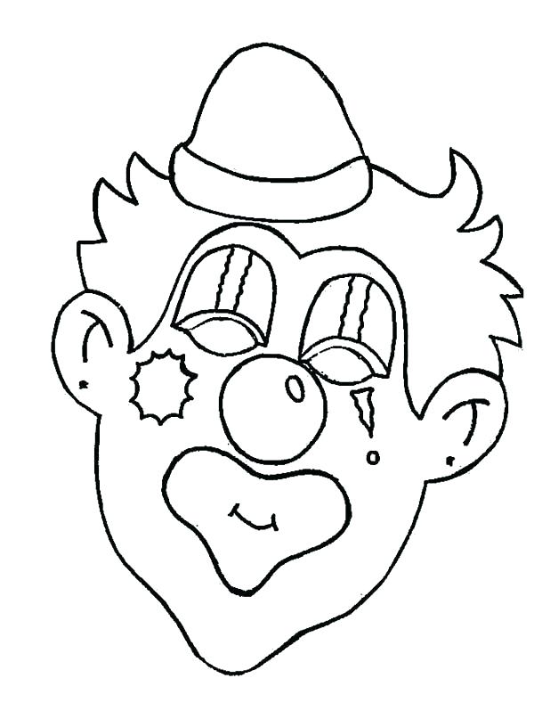 600x807 Creepy Halloween Coloring Pages Evil Clown Coloring Pages Creepy