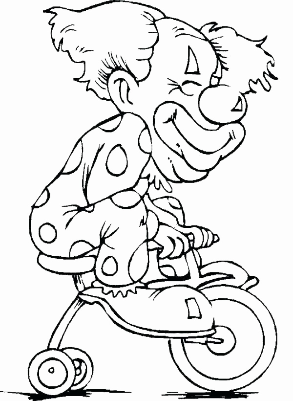 600x820 Scary Clown Coloring Pages Collection Clowns Coloring Pages Scary
