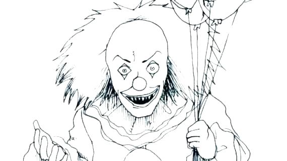 570x320 Clowns Coloring Pages