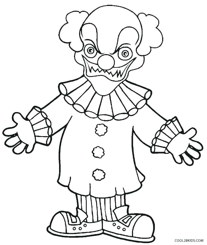 694x822 Coloring Pages Of Scary Clowns