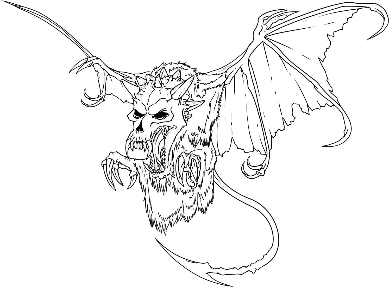 1494x1103 Evil Coloring Pages Coloringpagehub