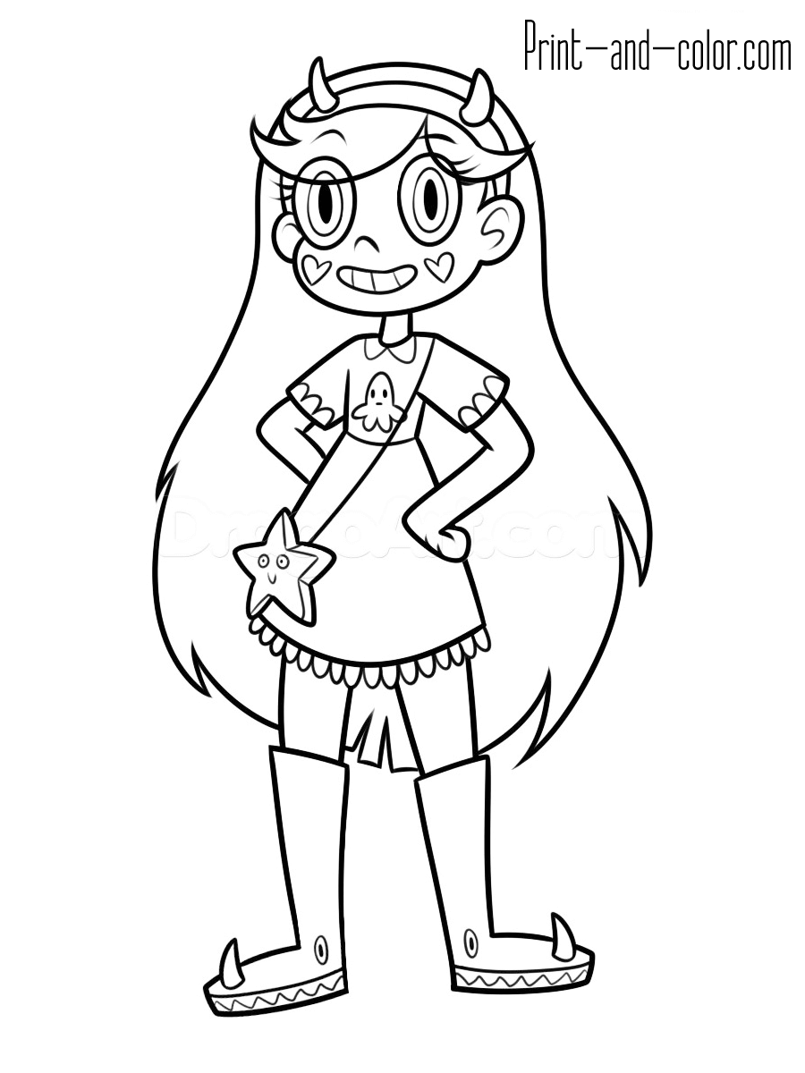 900x1200 Liberal Star Vs The Forces Of Evil Coloring Pa