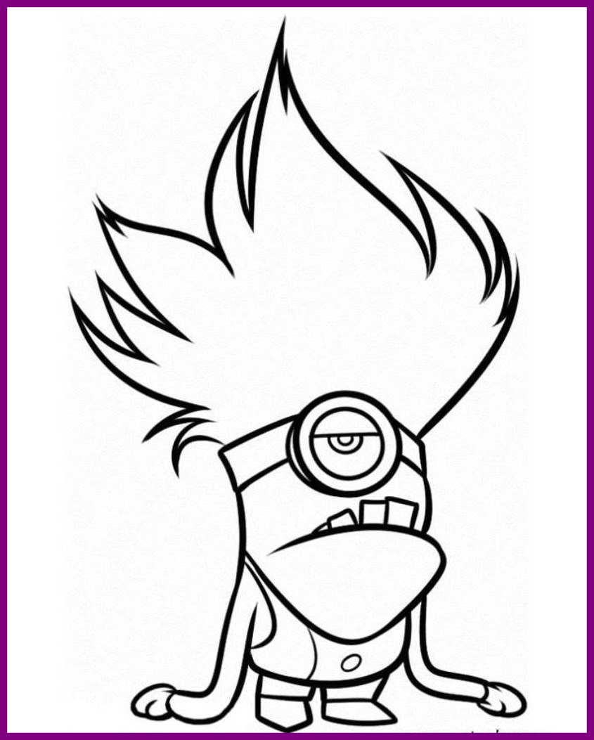845x1053 Amazing And Print Evil Minion Despicable Me Coloring Pages Pict