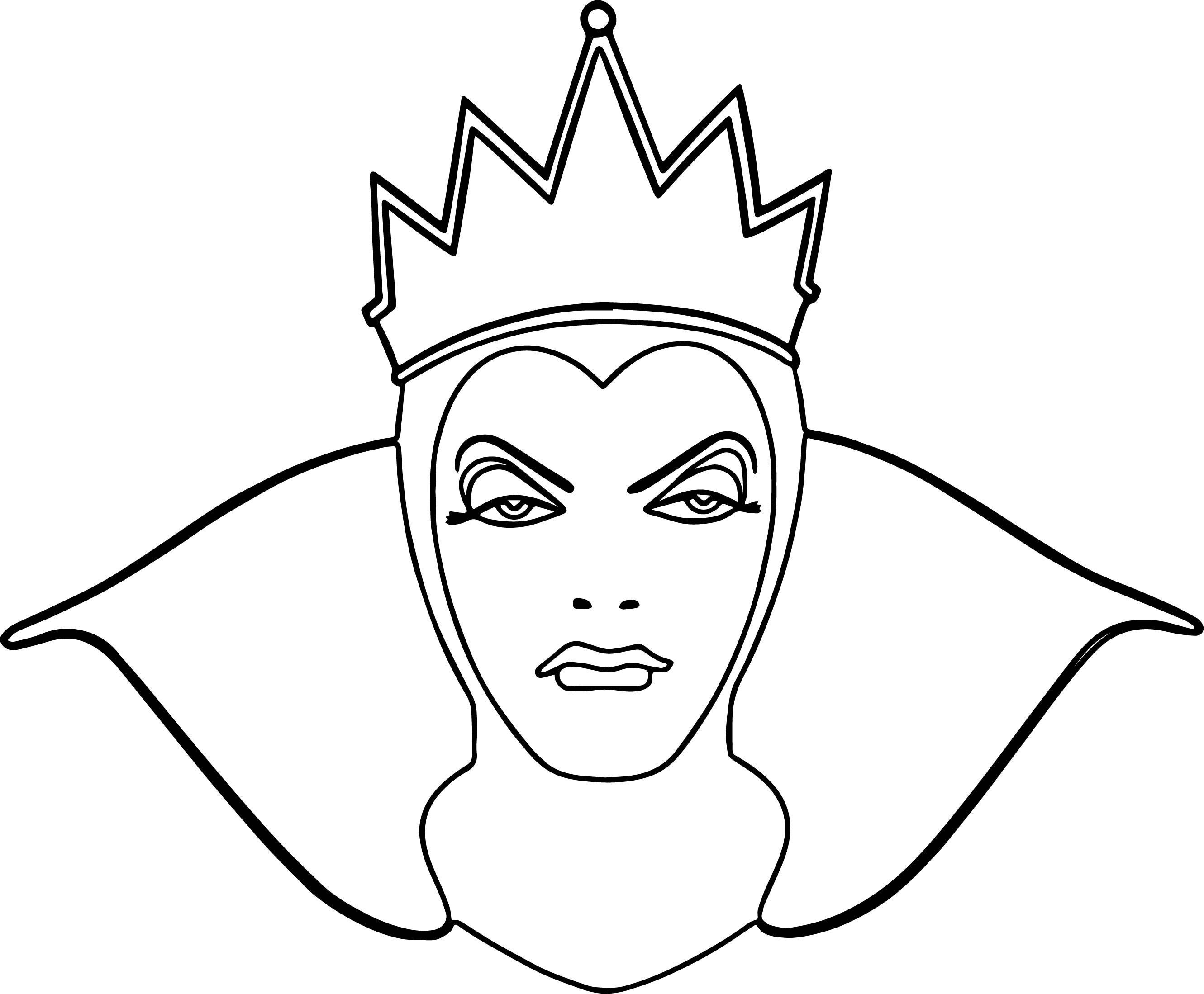 2661x2198 Coloring Pages Of The Evil Queen Copy Page