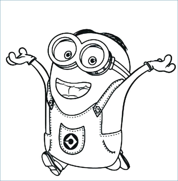 618x628 Evil Minion Despicable Me Coloring Pages