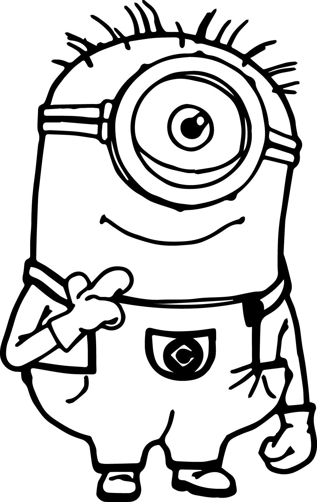 1009x1598 New Download And Print Evil Minion Despicable Me Coloring Pages