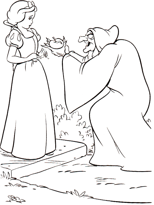 527x702 Snow White Evil Queen Coloring Pages