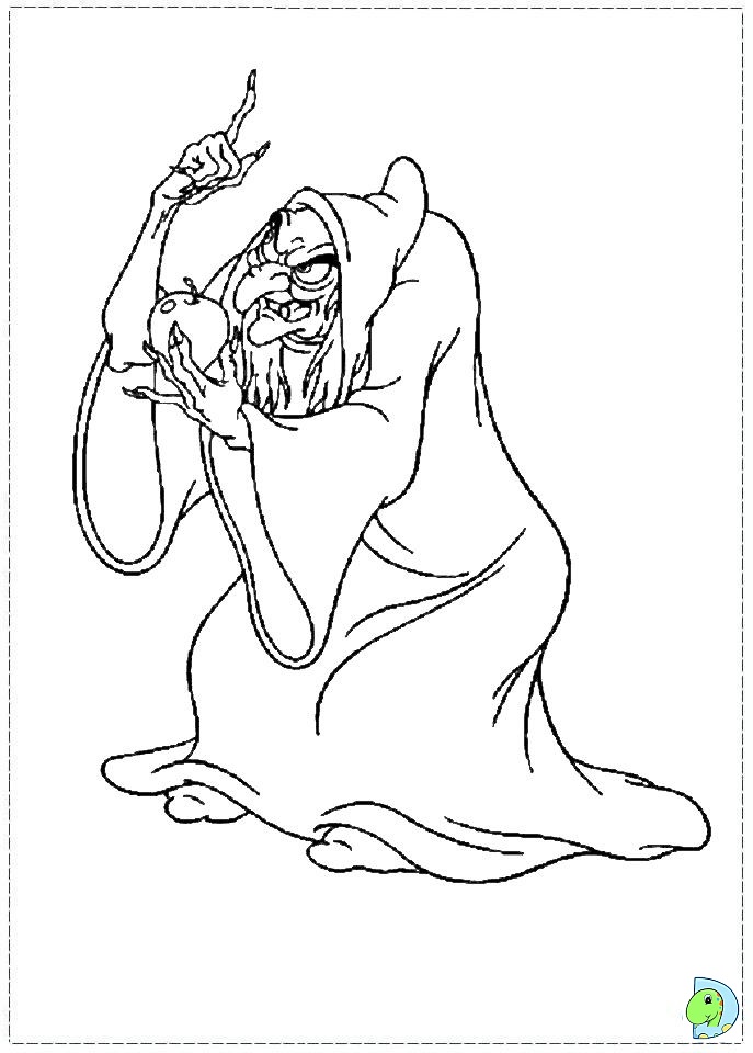 687x960 Snow White The Witch Coloring Page