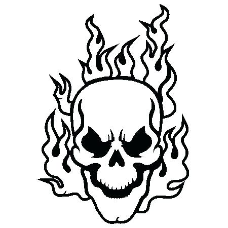 Evil Skull Coloring Pages at GetDrawings | Free download