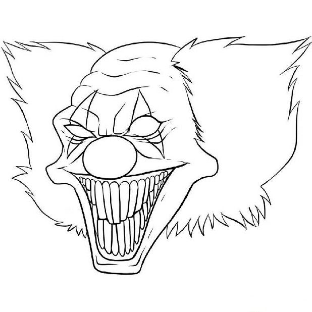 618x618 Evil Coloring Pages For Adults