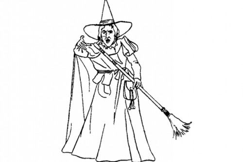 500x333 Wizard Of Oz Coloring Pages Wicked Witch