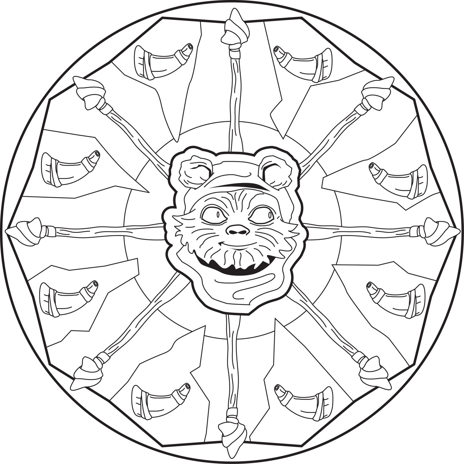1600x1600 Ewok Coloring Page Leversetdujourfo Collection