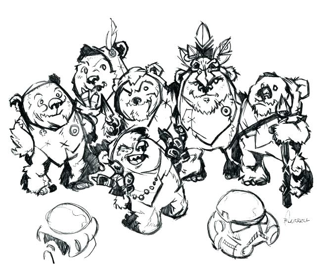 665x555 Ewok Coloring Pages Star Wars Coloring Books For Sale Star Wars