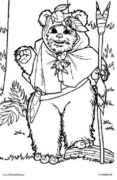 236x362 Star Wars Coloring Page Ewoks Embroidery Patterns