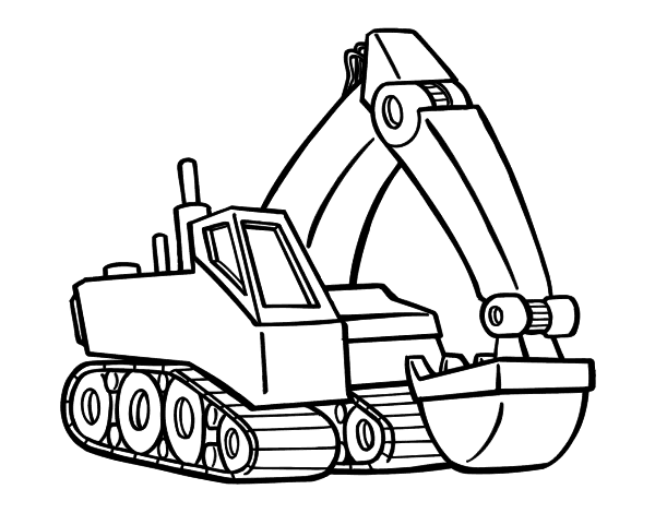 600x470 Digger Coloring Page, Free Coloring Pages Of Digger