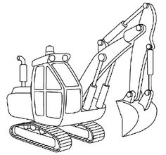 236x220 How To Draw Excavators In Steps Color Sheets, Craft