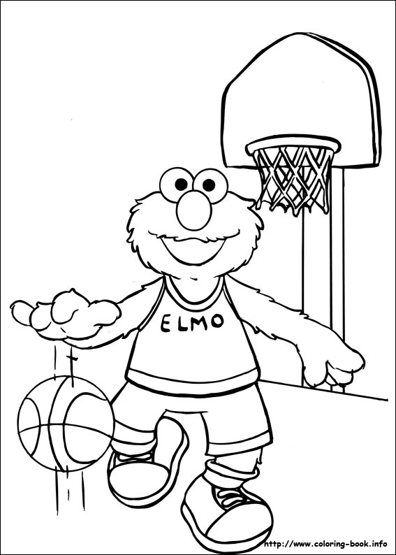 567x794 Sesame Street Coloring Picture