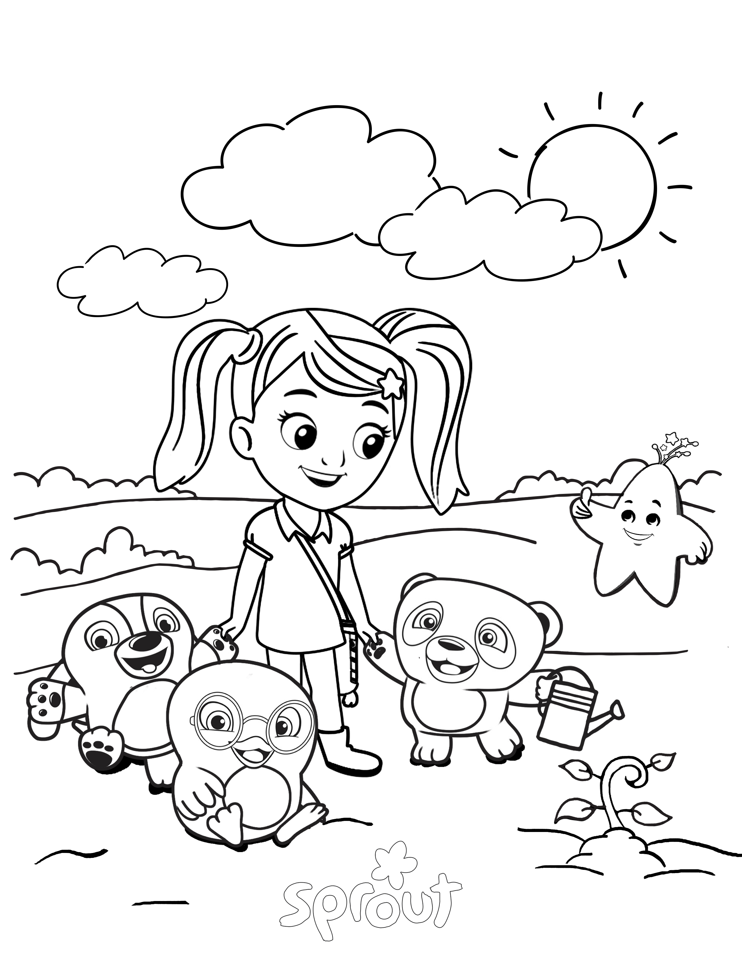 2550x3300 Exercise Coloring Pages For Preschoolers