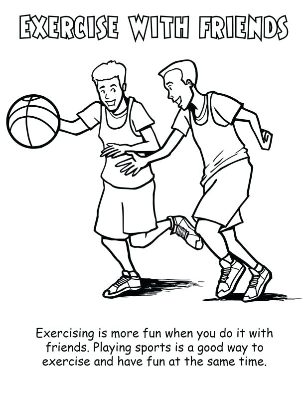 Exercise Coloring Pages For Preschoolers at GetDrawings | Free download