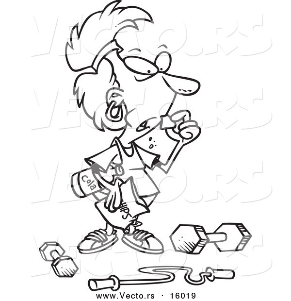 600x620 Fitness Coloring Page Free Printable Pages With Regard To Plan