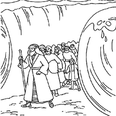 230x230 Moses Coloring Pages