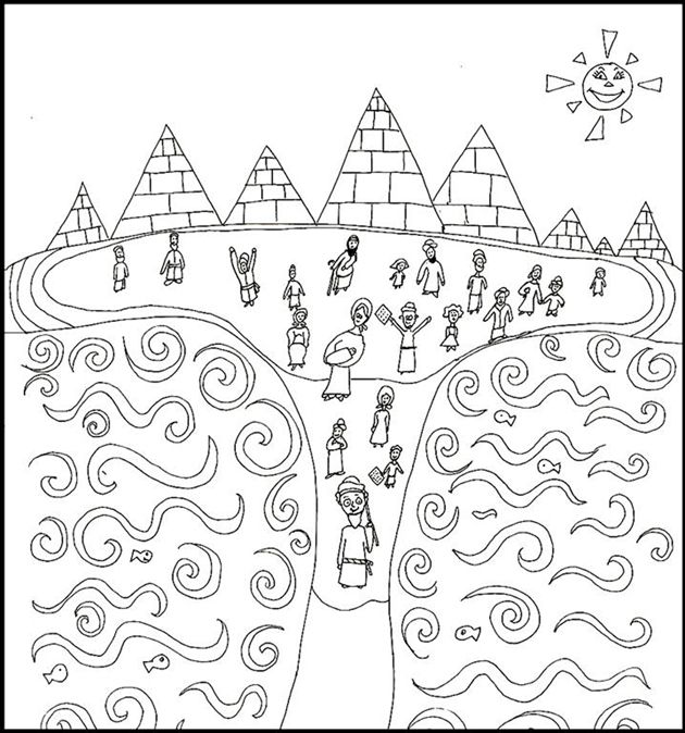 630x674 The Exodus Coloring Page Coloring Pages